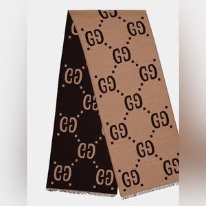 Gucci reversible wool scarf